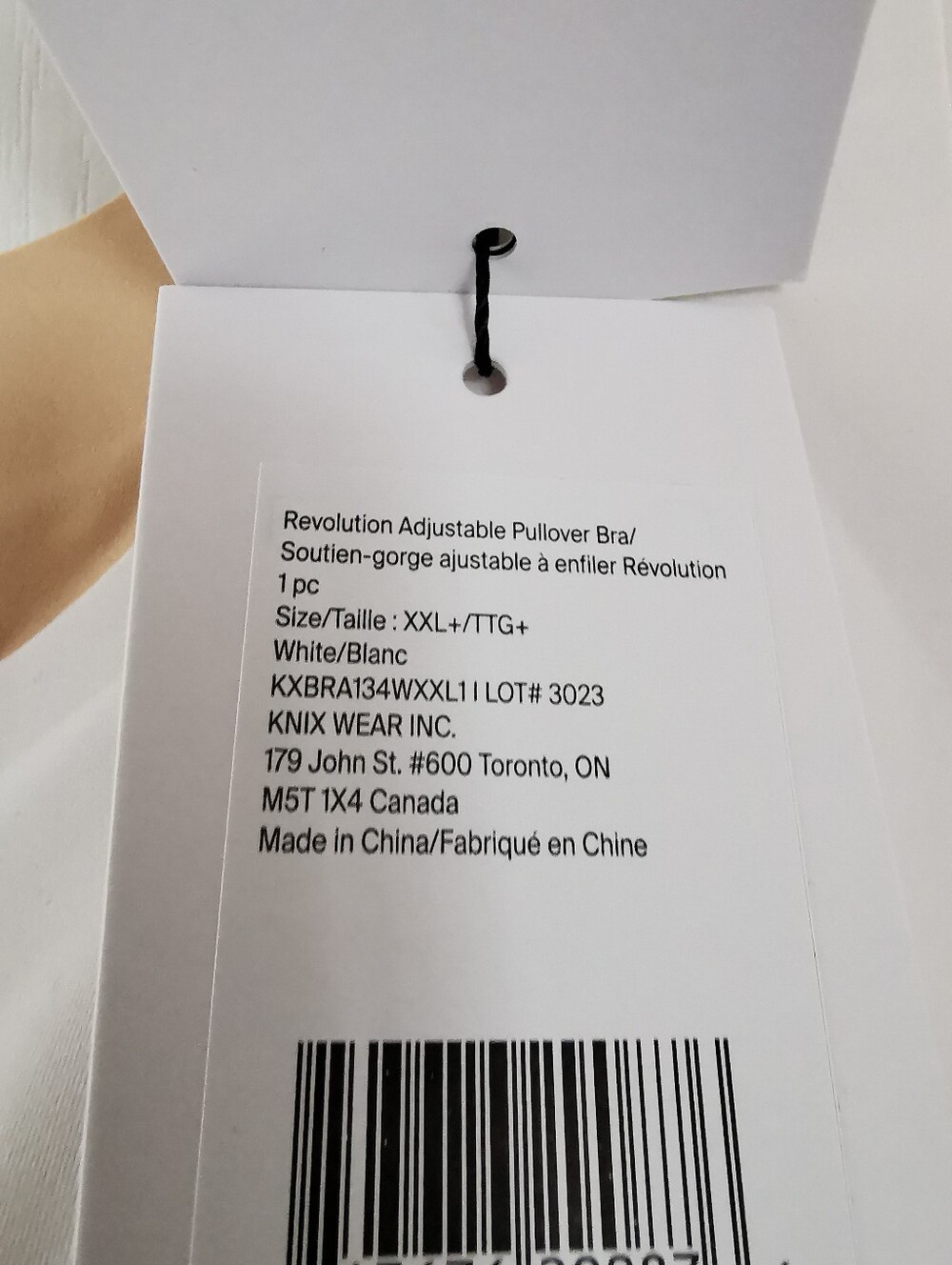 NWT Knix Revolution Adjustable Pullover Bra white size xxl - Picture 12 of 13